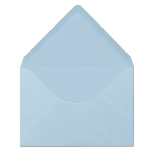 50 DIN C6 Briefumschläge hellblau 11,4 x 16,2 cm 80 g/m² Nassklebung Post-Umschläge ohne Fenster  ideal für Weihnachten Grußkarten Einladungen von Ihrem Glüxx-Agent