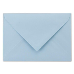 75 DIN C6 Briefumschläge hellblau 11,4 x 16,2 cm 80 g/m² Nassklebung Post-Umschläge ohne Fenster  ideal für Weihnachten Grußkarten Einladungen von Ihrem Glüxx-Agent