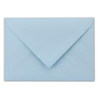 100 DIN C6 Briefumschläge hellblau 11,4 x 16,2 cm 80 g/m² Nassklebung Post-Umschläge ohne Fenster  ideal für Weihnachten Grußkarten Einladungen von Ihrem Glüxx-Agent