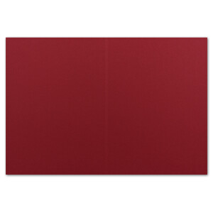 25 DIN A6 Faltkarten Kirschrot - Karten zum selbstgestalten 14,8 x 21 cm - Klappkarten mit 160 g/m² - Colours-4-you von Glüxx Agent