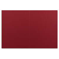 25 DIN A6 Faltkarten Kirschrot - Karten zum selbstgestalten 14,8 x 21 cm - Klappkarten mit 160 g/m² - Colours-4-you von Glüxx Agent