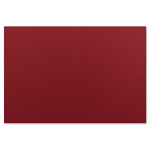 50 DIN A6 Faltkarten Kirschrot - Karten zum selbstgestalten 14,8 x 21 cm - Klappkarten mit 160 g/m² - Colours-4-you von Glüxx Agent