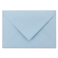 150 DIN C6 Briefumschläge hellblau 11,4 x 16,2 cm 80 g/m² Nassklebung Post-Umschläge ohne Fenster  ideal für Weihnachten Grußkarten Einladungen von Ihrem Glüxx-Agent