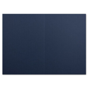 50 DIN A6 Faltkarten Dunkelblau - Karten zum selbstgestalten 14,8 x 21 cm - Klappkarten mit 160 g/m² - Colours-4-you von Glüxx Agent