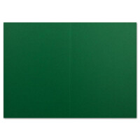 25 DIN A6 Faltkarten Dunkelgrün - Karten zum selbstgestalten 14,8 x 21 cm - Klappkarten mit 160 g/m² - Colours-4-you von Glüxx Agent