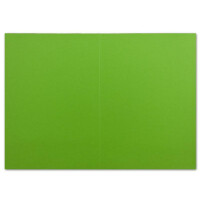 25 DIN A6 Faltkarten Hellgrün - Karten zum selbstgestalten 14,8 x 21 cm - Klappkarten mit 160 g/m² - Colours-4-you von Glüxx Agent