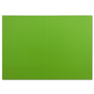 50 DIN A6 Faltkarten Hellgrün - Karten zum selbstgestalten 14,8 x 21 cm - Klappkarten mit 160 g/m² - Colours-4-you von Glüxx Agent
