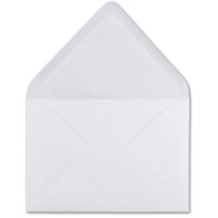 150  DIN C6 Briefumschläge Hochweiß - 11,4 x 16,2 cm - 120 g/m² Nassklebung Brief-Hüllen ohne Fenster für Einladungen  von Ihrem Glüxx-Agent