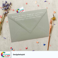 700 Briefumschläge DIN C6 Schiefergrau Grau - 11,4 x 16,2 cm - Kuverts mit 80 g/m² Nassklebung spitze Klappe - Umschläge ohne Fenster - Colours-4-you