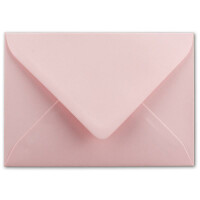 50  DIN C6 Briefumschläge Rosa - 11,4 x 16,2 cm - 120 g/m² Nassklebung Brief-Hüllen ohne Fenster für Einladungen  von Ihrem Glüxx-Agent