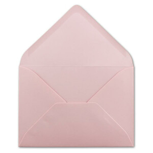 75  DIN C6 Briefumschläge Rosa - 11,4 x 16,2 cm - 120 g/m² Nassklebung Brief-Hüllen ohne Fenster für Einladungen  von Ihrem Glüxx-Agent
