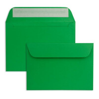 200 DIN C6 Briefumschläge Hellgrün - 11,4 x 16,2 cm - 90 Gramm Haftklebung Post-Umschläge für Grußkarten Einladungen Weihnachten - Glüxx-Agent