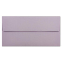 200 DIN Lang Brief-Umschläge Flieder - 11 x 22 cm - 120 g/m² Haftklebung Standard Brief-Kuverts für Taufe & Einladungen von Ihrem Glüxx-Agent