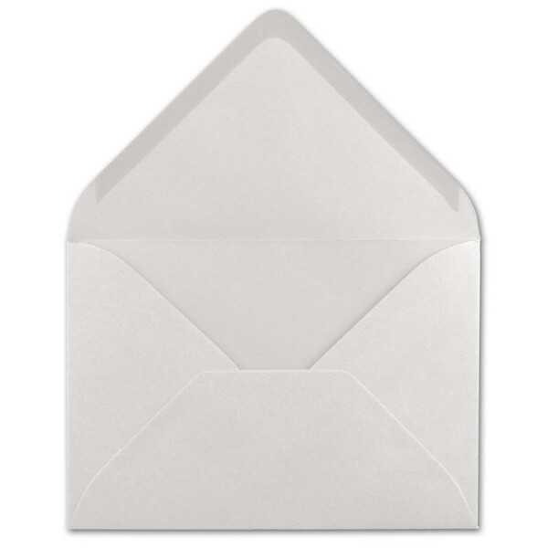 50  DIN C6 Briefumschläge Naturweiß - 11,4 x 16,2 cm - 120 g/m² Nassklebung Brief-Hüllen ohne Fenster für Einladungen  von Ihrem Glüxx-Agent