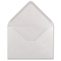 50  DIN C6 Briefumschläge Naturweiß - 11,4 x 16,2 cm - 120 g/m² Nassklebung Brief-Hüllen ohne Fenster für Einladungen  von Ihrem Glüxx-Agent