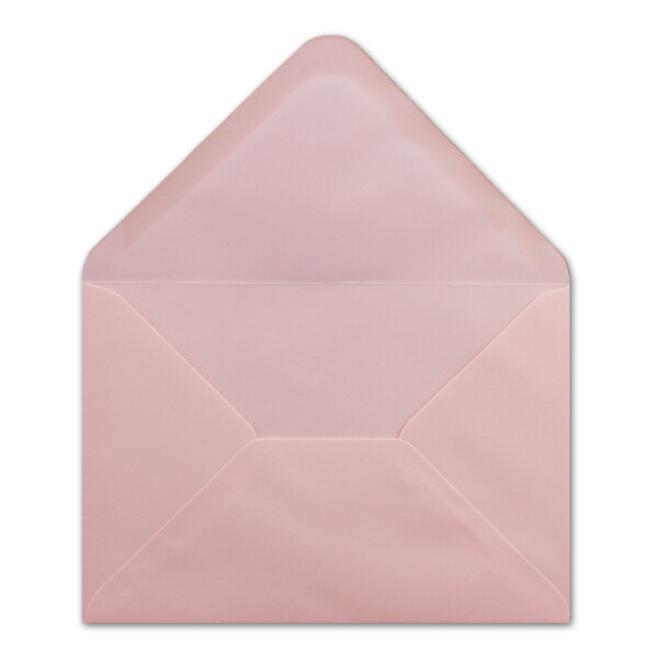 50 DIN C5 Briefumschläge Rosa - 16,2 x 22,7 cm - 100 g/m² Nassklebung spitze Klappe - aus der Serie COLOURS-4-YOU Glüxx-Agent