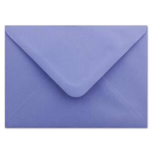 150 DIN C5 Briefumschläge Lila - 16,2 x 22,7 cm - 100 g/m² Nassklebung spitze Klappe - aus der Serie COLOURS-4-YOU Glüxx-Agent