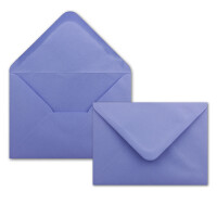 250 DIN C5 Briefumschläge Lila - 16,2 x 22,7 cm - 100 g/m² Nassklebung spitze Klappe - aus der Serie COLOURS-4-YOU Glüxx-Agent
