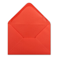 25 DIN C5 Briefumschläge Rot - 16,2 x 22,7 cm - 100 g/m² Nassklebung spitze Klappe - aus der Serie COLOURS-4-YOU Glüxx-Agent