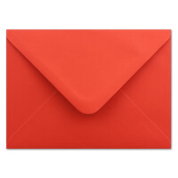 400 DIN C5 Briefumschläge Rot - 16,2 x 22,7 cm - 100 g/m² Nassklebung spitze Klappe - aus der Serie COLOURS-4-YOU Glüxx-Agent