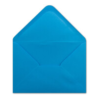 300 DIN C5 Briefumschläge Azurblau - 16,2 x 22,7 cm - 100 g/m² Nassklebung spitze Klappe - aus der Serie COLOURS-4-YOU Glüxx-Agent
