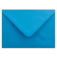 300 DIN C5 Briefumschläge Azurblau - 16,2 x 22,7 cm - 100 g/m² Nassklebung spitze Klappe - aus der Serie COLOURS-4-YOU Glüxx-Agent