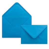 300 DIN C5 Briefumschläge Azurblau - 16,2 x 22,7 cm - 100 g/m² Nassklebung spitze Klappe - aus der Serie COLOURS-4-YOU Glüxx-Agent