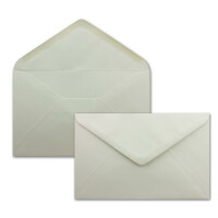 25 DIN B6 Briefumschläge Weiß - 12,5 x 19,5 cm - 90 g/m² Nassklebung - für Einladungen Weihnachtskarten Glückwunschkarten - Umschlag ohne Fenster - Glüxx-Agent
