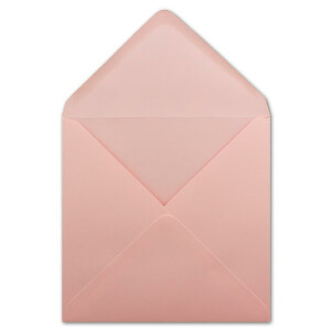 25 Quadratische Briefumschläge Rosa - 15,5 x 15,5 cm - 100 g/m² Nassklebung spitze Klappe - aus der Serie Colours-4-you - Glüxx-Agent