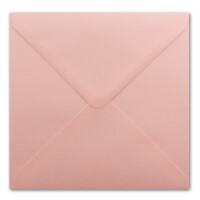 150 Quadratische Briefumschläge Rosa - 15,5 x 15,5 cm - 100 g/m² Nassklebung spitze Klappe - aus der Serie Colours-4-you - Glüxx-Agent