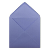 50 Quadratische Briefumschläge Lila - 15,5 x 15,5 cm - 100 g/m² Nassklebung spitze Klappe - aus der Serie Colours-4-you - Glüxx-Agent