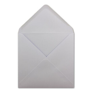 50 Quadratische Briefumschläge Flieder - 15,5 x 15,5 cm - 100 g/m² Nassklebung spitze Klappe - aus der Serie Colours-4-you - Glüxx-Agent