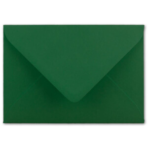 25  DIN C6 Briefumschläge Dunkelgrün - 11,4 x 16,2 cm - 120 g/m² Nassklebung Brief-Hüllen ohne Fenster für Einladungen  von Ihrem Glüxx-Agent