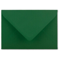 75  DIN C6 Briefumschläge Dunkelgrün - 11,4 x 16,2 cm - 120 g/m² Nassklebung Brief-Hüllen ohne Fenster für Einladungen  von Ihrem Glüxx-Agent