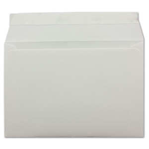 700 gerippte Briefumschläge DIN C6 Weiss - 11,4 x 16,2 cm - 100 g/m² Post-umschlag ohne Fenster Haftklebung mit Abziehstreifen - Colours-4-You