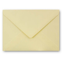 75  DIN C6 Briefumschläge Vanille - 11,4 x 16,2 cm - 120 g/m² Nassklebung Brief-Hüllen ohne Fenster für Einladungen  von Ihrem Glüxx-Agent