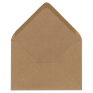 25 DIN C5 Briefumschläge Vintage Braun Recycling - 22,5 x 15,7 cm - 120 g/m² Nassklebung Post-Umschläge ohne Fenster ideal für Weihnachten Grußkarten Einladungen von Ihrem Glüxx-Agent
