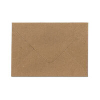 25 DIN C5 Briefumschläge Vintage Braun Recycling - 22,5 x 15,7 cm - 120 g/m² Nassklebung Post-Umschläge ohne Fenster ideal für Weihnachten Grußkarten Einladungen von Ihrem Glüxx-Agent