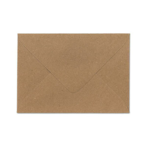 75 DIN C5 Briefumschläge Vintage Braun Recycling - 22,5 x 15,7 cm - 120 g/m² Nassklebung Post-Umschläge ohne Fenster ideal für Weihnachten Grußkarten Einladungen von Ihrem Glüxx-Agent