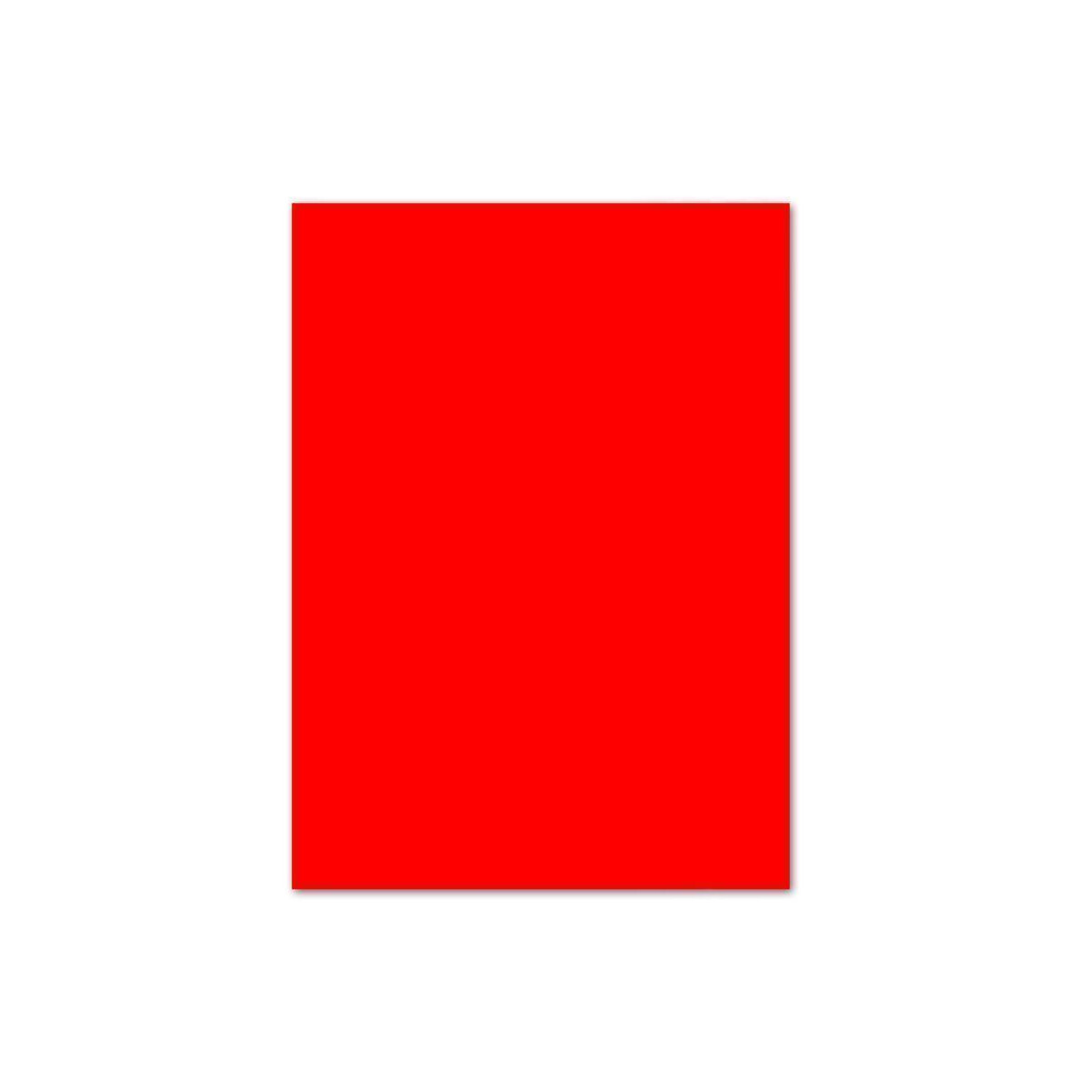 Neonpapier Leuchtpapier DIN A4 - 21,0 x 29,7 cm Neonrot -...