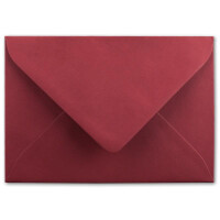 150 DIN C5 Briefumschläge Dunkelrot - 22,0 x 15,4 cm - 110 g/m²  Nassklebung Post-Umschläge ohne Fenster  ideal für Weihnachten Grußkarten Einladungen von Ihrem Glüxx-Agent
