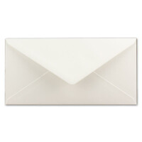 750 DIN Lang Briefumschläge Naturweiß 22 x 11 cm -120 g/m² Nassklebung Post-Umschläge ohne Fenster ideal für Weihnachten Grußkarten Einladungen von Ihrem Glüxx-Agent