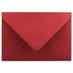 300  DIN C6 Briefumschläge Rosenrot - 11,4 x 16,2 cm - 120 g/m² Nassklebung Brief-Hüllen ohne Fenster für Einladungen  von Ihrem Glüxx-Agent