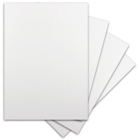 20 Blatt DIN-A4 Ton-Karton - 300 g/m² Bastel-Papier - 21 x 29,7 cm - Weiss - geprägte Leinen-Struktur - Tonzeichenpapier zum Basteln - Fotokarton