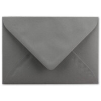 25 DIN C5 Briefumschläge Graphit - 22,0 x 15,4 cm - 110 g/m²  Nassklebung Post-Umschläge ohne Fenster  ideal für Weihnachten Grußkarten Einladungen von Ihrem Glüxx-Agent