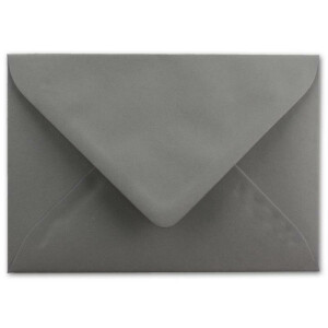 75 DIN C5 Briefumschläge Graphit - 22,0 x 15,4 cm - 110 g/m²  Nassklebung Post-Umschläge ohne Fenster  ideal für Weihnachten Grußkarten Einladungen von Ihrem Glüxx-Agent