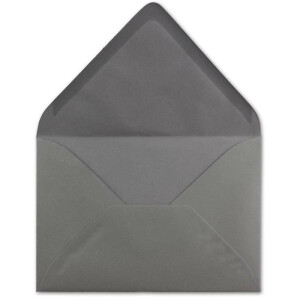 100 DIN C5 Briefumschläge Graphit - 22,0 x 15,4 cm - 110 g/m²  Nassklebung Post-Umschläge ohne Fenster  ideal für Weihnachten Grußkarten Einladungen von Ihrem Glüxx-Agent
