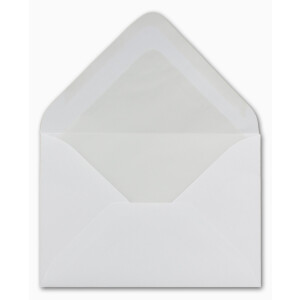 700 DIN B6 Briefumschläge mit Seidenfutter weiß 12,5 x 17,6 cm  80 g/m² Nassklebung Post-Umschläge ohne Fenster  ideal für Weihnachten Grußkarten Einladungen von Ihrem Glüxx-Agent