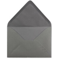 150 DIN C5 Briefumschläge Graphit - 22,0 x 15,4 cm - 110 g/m²  Nassklebung Post-Umschläge ohne Fenster  ideal für Weihnachten Grußkarten Einladungen von Ihrem Glüxx-Agent