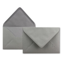 150 DIN C5 Briefumschläge Graphit - 22,0 x 15,4 cm - 110 g/m²  Nassklebung Post-Umschläge ohne Fenster  ideal für Weihnachten Grußkarten Einladungen von Ihrem Glüxx-Agent
